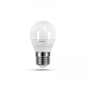 Лампа светодиодная Ergolux (7Вт, Е27, шарообразная) теплый белый, 1шт.