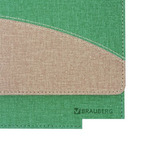 Планинг датированный на 2020 год Brauberg SimplyNew (305x140мм, 60л, кожзам, зеленый с кремовым (129771)