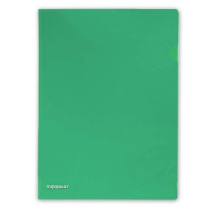 Папка-уголок inФОРМАТ (А4, 180мкм, пластик) зеленый