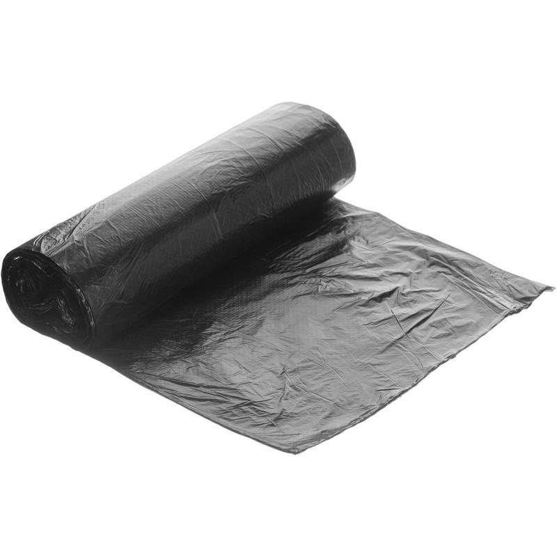 Пакеты для мусора 60л, Элементари (58х68см, 8мкм, черные) ПНД, 20шт. в рулоне