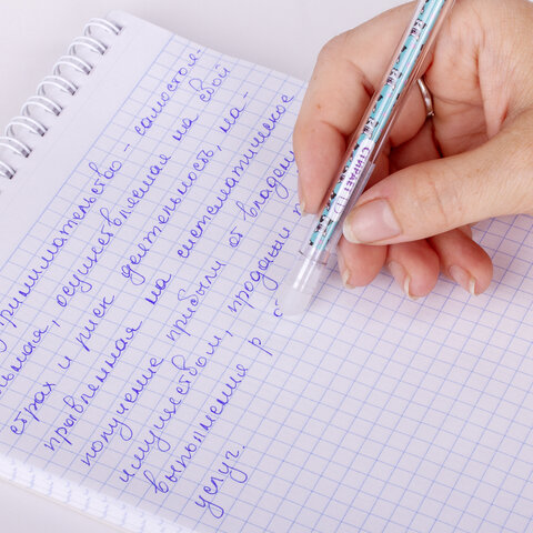 Ручка гелевая стираемая Юнландия &quot;Совята&quot; (0.35мм, синяя) 30шт. (143658)
