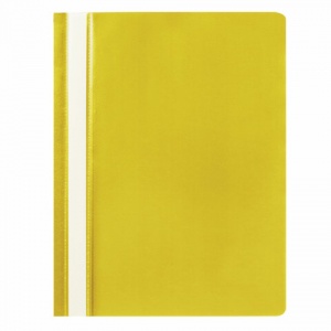Папка-скоросшиватель Staff (А4, 0.12мм, до 100л., пластик) желтая, 75шт. (225731)