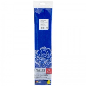 Бумага цветная крепированная Werola, 50x250см, синяя, инд. упаковка, 1 лист (12800-128)