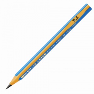 Карандаш чернографитный (простой) BIC Kids Evolution (HB, трехгранный, корпус синий с желтым, утолщенный) 12шт. (919262)