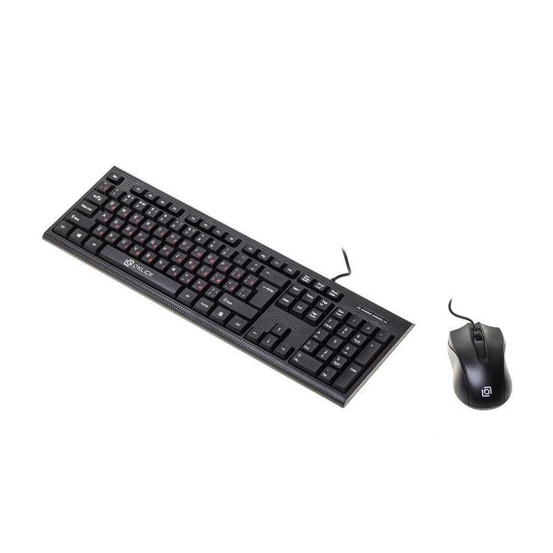 Набор клавиатура+мышь Oklick 620M, проводной, USB, черный