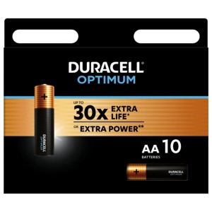 Батарейка Duracell OptimumAA/LR06 (1.5 В) алкалиновая (блистер, 10шт.) (5014728)