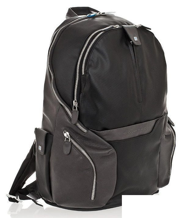 Рюкзак дорожный Piquadro Coleos, натур.кожа, черный (CA2943OS/N)