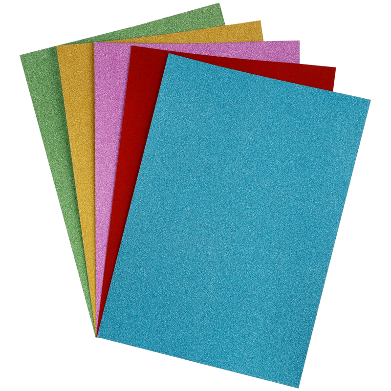 Картон цветной ArtSpace (5 листов, 5 цветов, А4, блестящий, в пакете) (КЦ5Ф4_37982), 10 уп.