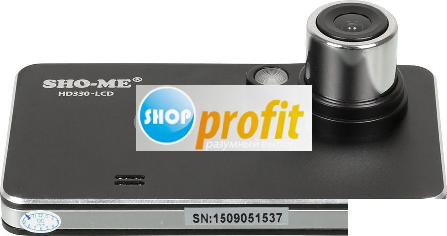 Автомобильный видеорегистратор SHO-ME HD330-LCD, черный (HD330-LCD)