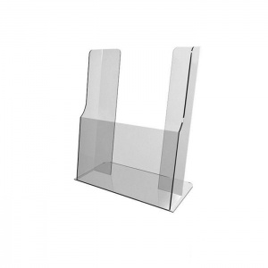 Подставка настольная вертикальная Аллегро (А4, 35х210х300мм, односторонняя, прозр. пластик) 1шт.