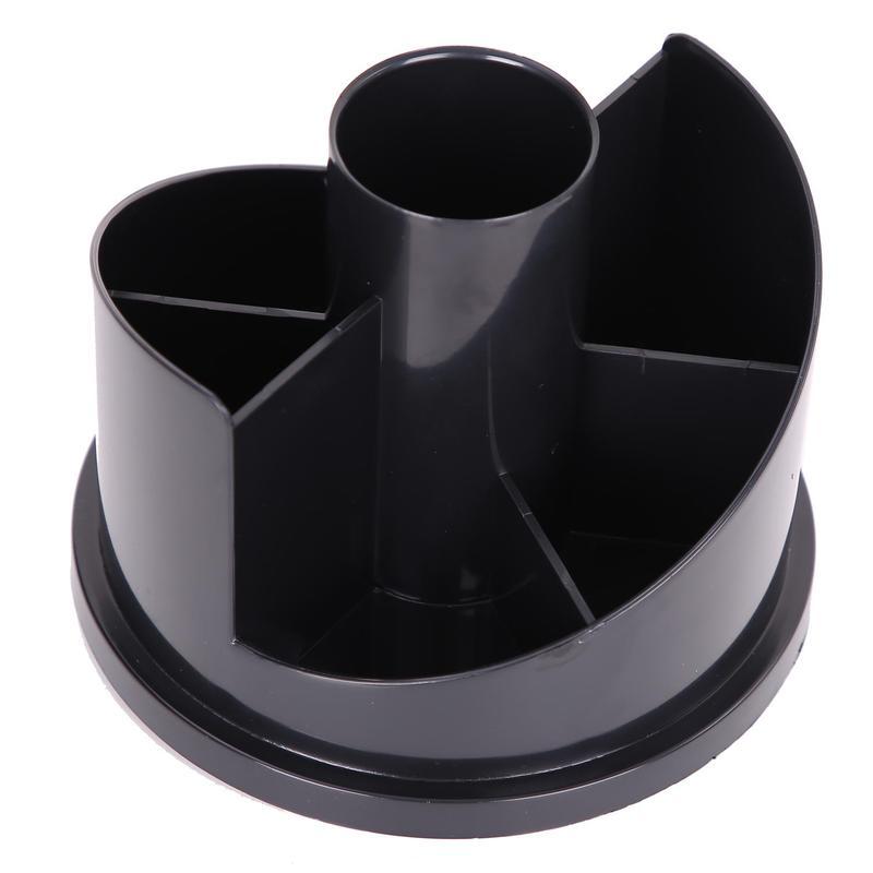 Настольный набор пластиковый вращающийся Deli (17 предметов) черный (E38251A)