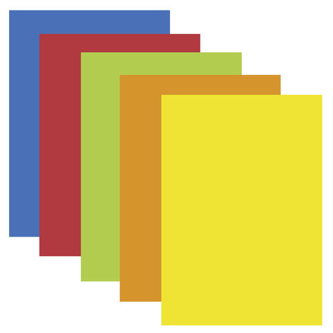 Фоамиран (пористая резина) цветной Остров сокровищ (5 листов А3, 5 цветов, радужная) (660618), 20 уп.