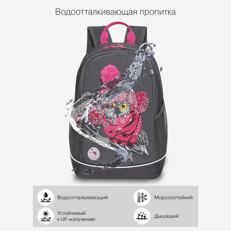 Рюкзак школьный Grizzly RG-363-10/1 серый