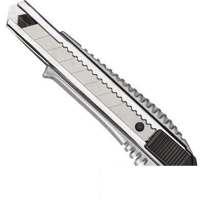Нож канцелярский 18мм Attache Selection, защелка, металл с цинковым покрытием, 12шт.