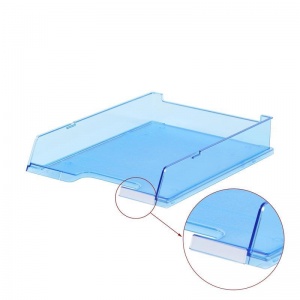 Лоток для бумаг горизонтальный HAN, прозрачный синий