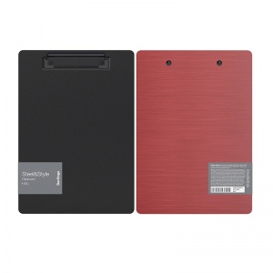 Доска-планшет Berlingo Steel&Style (A5+, до 100 листов, пластик (полифом), с зажимом) красный (PPf_94013)
