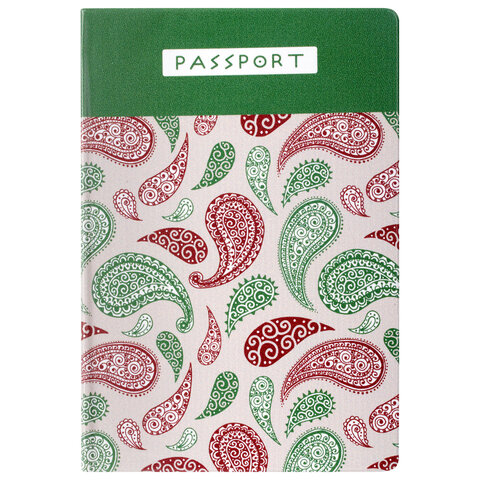 Обложка для паспорта Staff &quot;Пейсли&quot;, пвх, фотопечать, 10шт. (237593)
