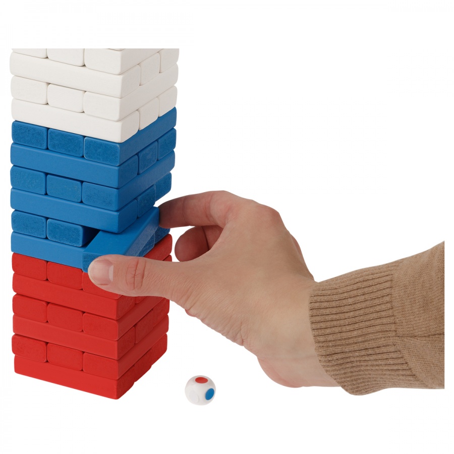 Игра настольная Три Совы &quot;Башня. Триколор&quot;, цветные дерев. блоки, с уголком (НИ_52794)