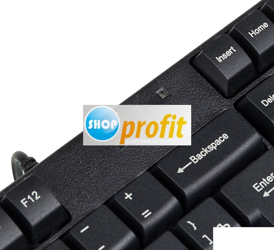 Набор клавиатура+мышь Rapoo N1850, проводной, USB, черный (Rapoo N1850)
