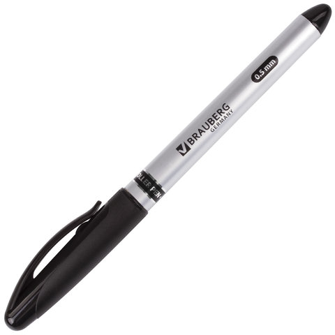 Ручка-роллер Brauberg Control (0.5мм, черный цвет чернил) (141553)
