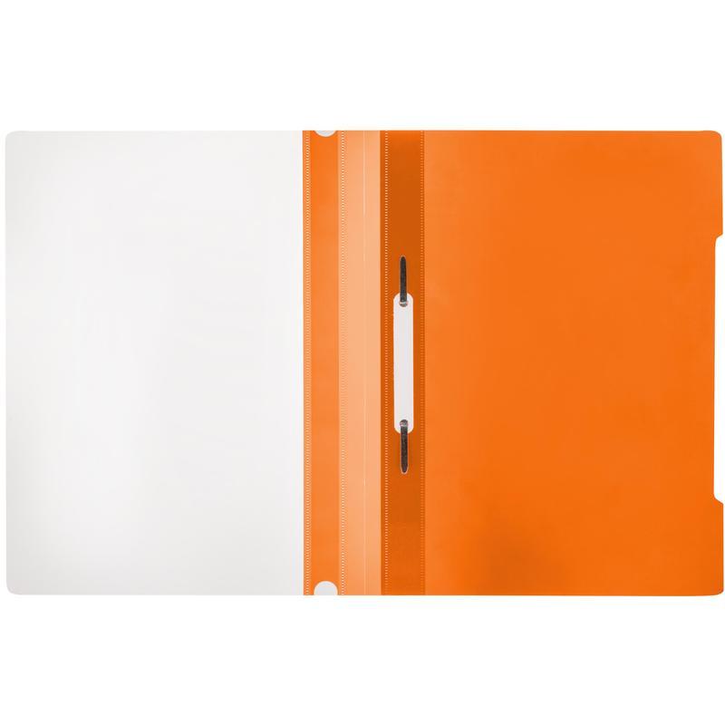 Папка-скоросшиватель Attache Элементари (А4, 150/180мкм, до 100л., пластик) оранжевый, 10шт., 20 уп.