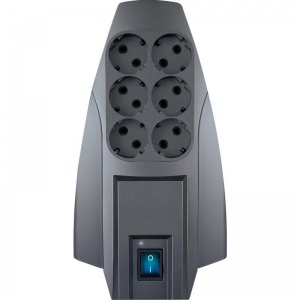 Сетевой фильтр ZIS Pilot X-Pro, 6 розеток, 5м, серый