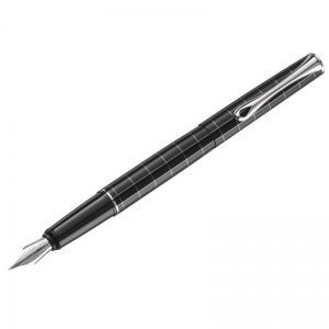 Ручка перьевая Diplomat Optimist rhomb М, синяя, корпус черный (D20000208)