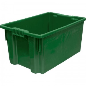 Ящик (лоток) универсальный, ПНД, 600х400х300мм, зеленый