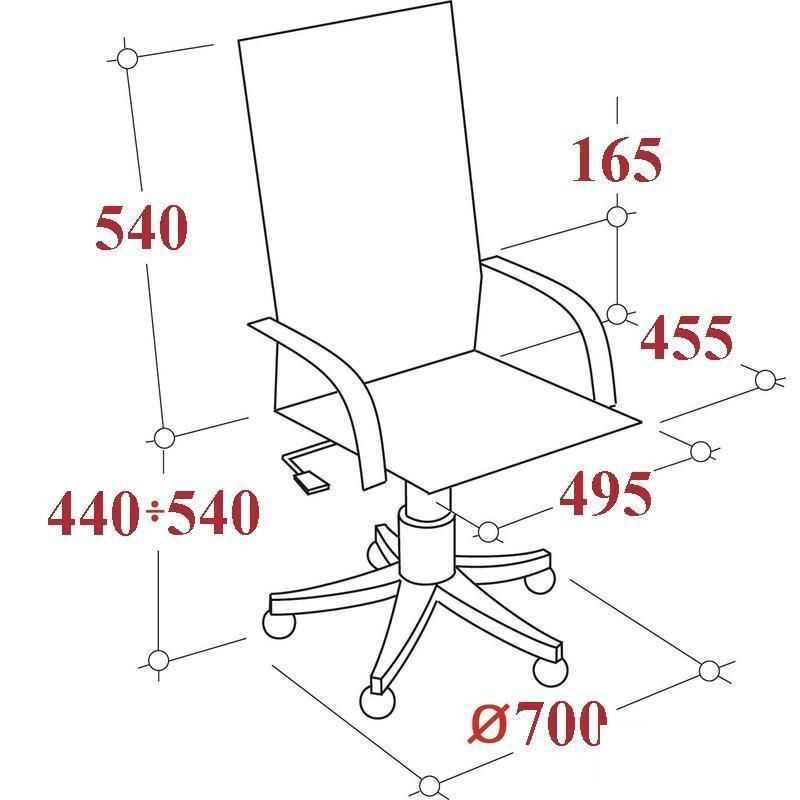 Кресло руководителя Бюрократ CH-808LT, акриловая ткань серая, пластик