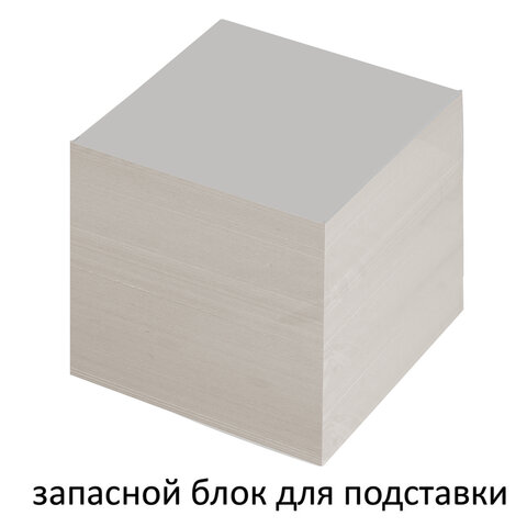 Блок-кубик для записей Staff, 90x90x90мм, непроклеенный, белый (126575)