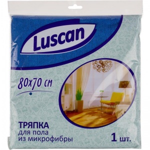 Тряпка для мытья пола Luscan, микрофибра, 80х70см