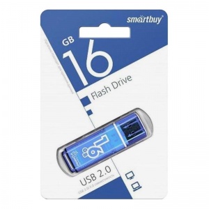 Флэш-диск USB 16Gb SmartBuy Glossy (SB16GBGS-B)