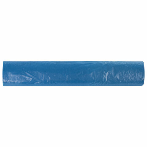 Пакеты для мусора 60л, Лайма (60x70см, 30мкм, синие) ПВД, 20шт. в рулоне (601382)