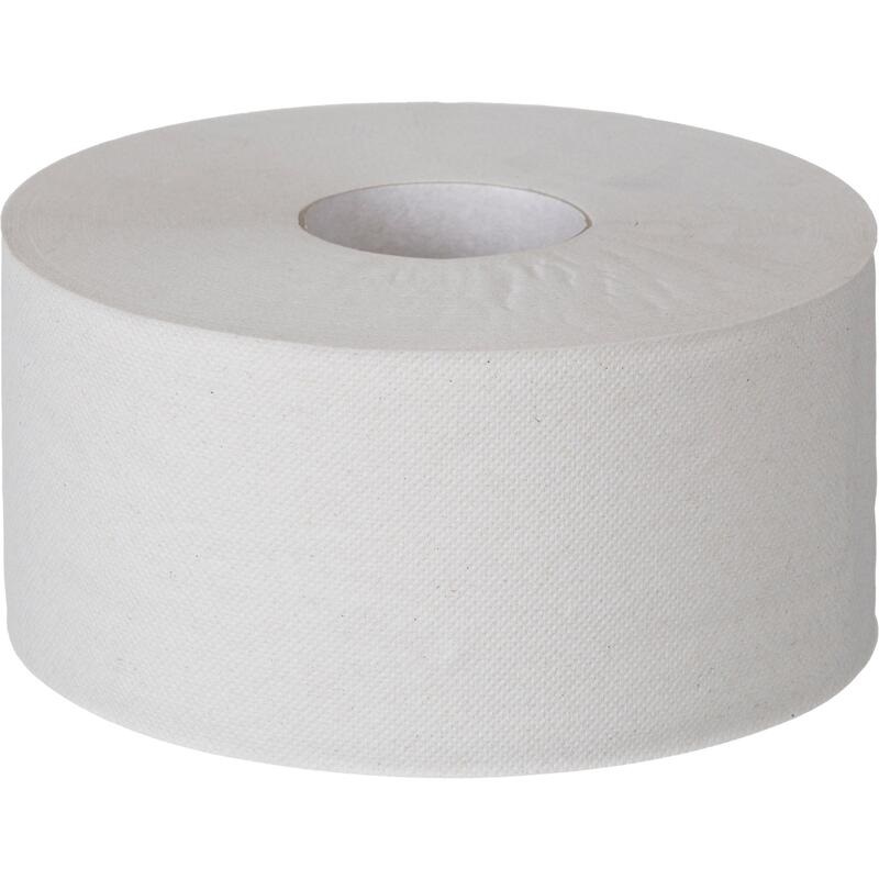 Бумага туалетная для диспенсера 1-слойная Luscan Professional, белая, 200м (d=19.5см), 12 рул/уп