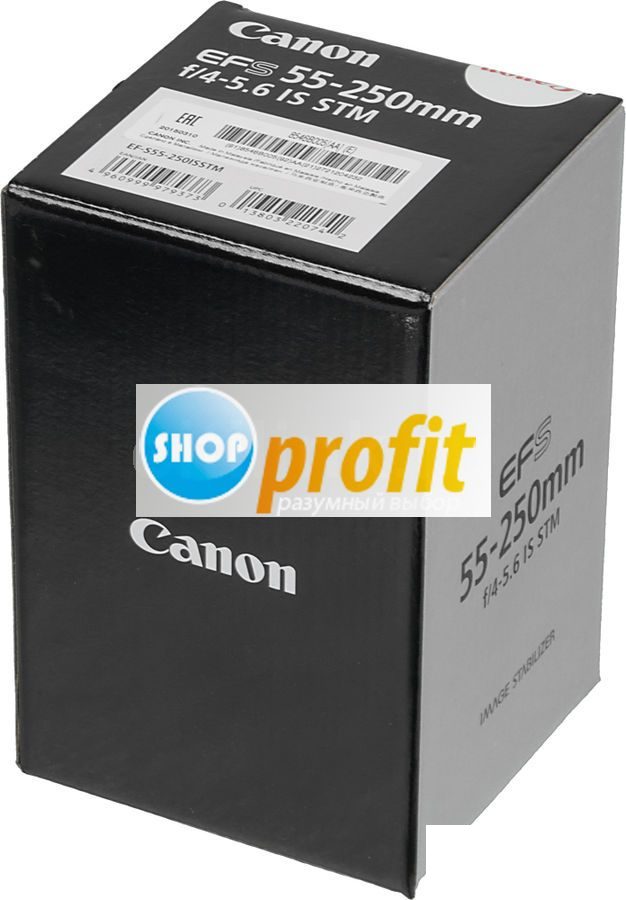 Объектив Canon EF-S 55-250mm f/4-5.6 IS STM, байонет Canon, черный (8546B005)