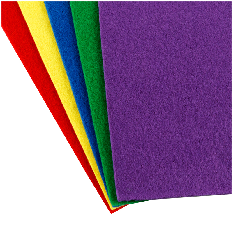 Фетр цветной для творчества ArtSpace, А4, 5 листов, 5 цветов, 2мм, интенсив (Фц5_38032)
