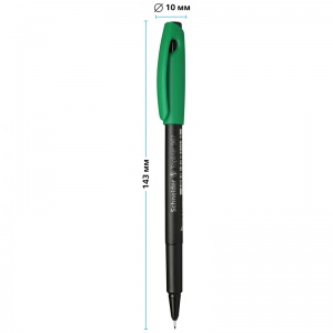 Ручка капиллярная Schneider "Topliner 967 (0.4мм) зеленая (9674)