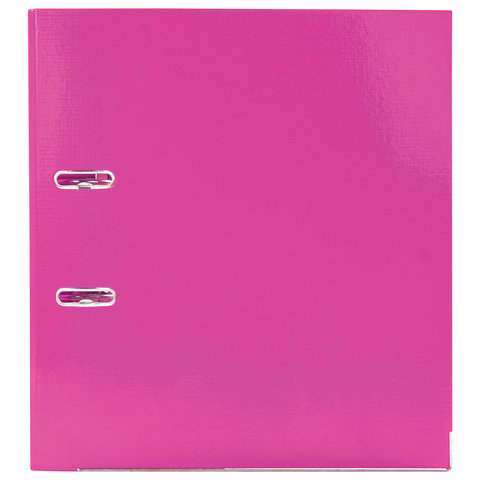Папка с арочным механизмом Brauberg Extra (75мм, А4, двусторонний пластик) розовая (228575)