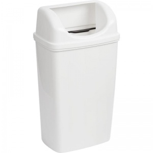 Контейнер для мусора 50л Luscan Professional настенный, белый (R-3519)