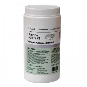 Промышленная химия Acea №1, хлорные таблетки для дезинфекции, 300шт. (1кг)