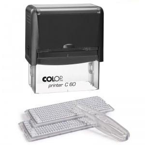 Штамп самонаборный Colop Printer C60-Set-F (76х37мм, 9/7 строк, текст)