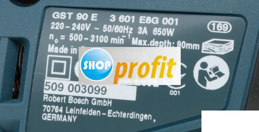 Лобзик электрический Bosch GST 90 E Professional, 650Вт (060158G000)