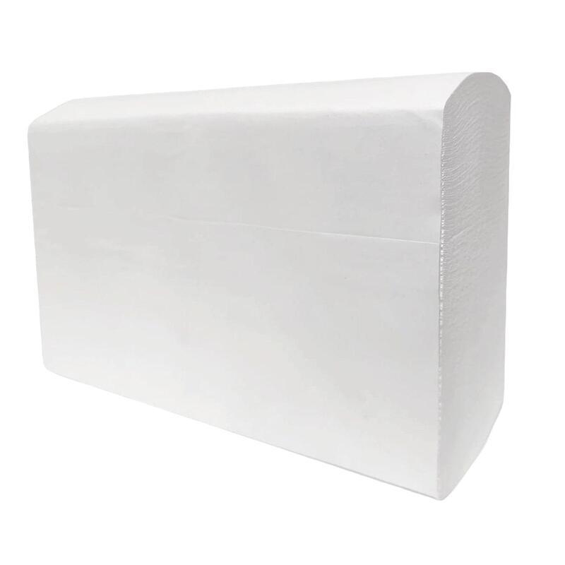 Полотенца бумажные для держателя 2-слойные, листовые Z-сложения, 15 пачек по 150 листов