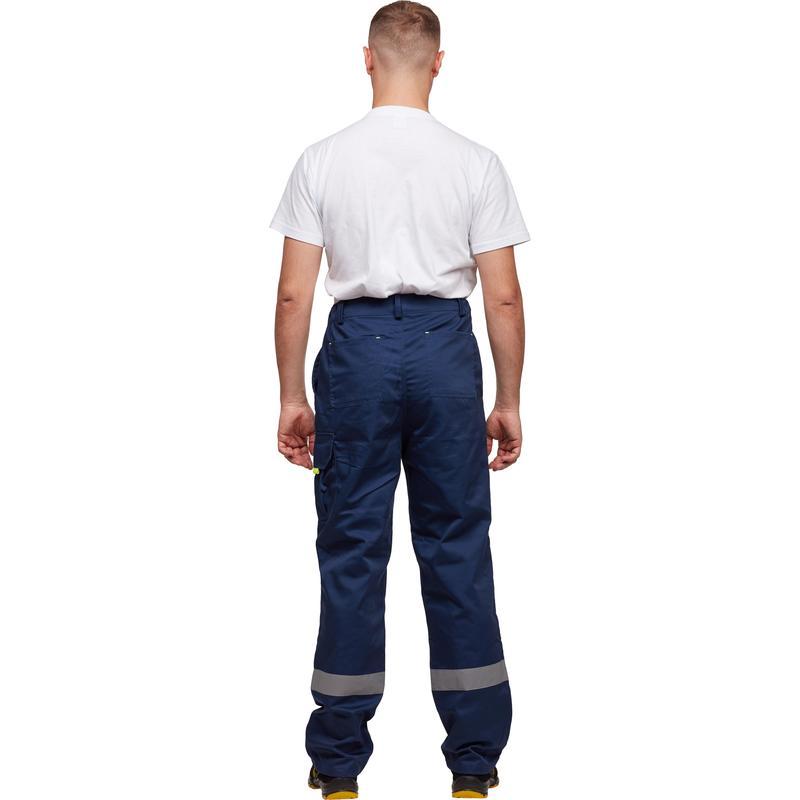 Брюки рабочие летние мужские л24-БР с СОП, синий (размер 56-58, рост 170-176)