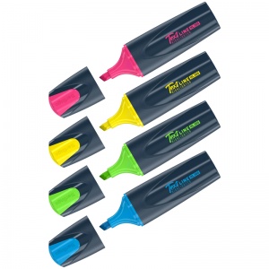 Набор маркеров-текстовыделителей Berlingo Textline HL300 (1-5мм, 4 цвета) 4шт., европодвес (T3020)