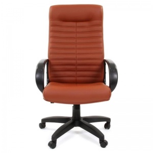 Кресло руководителя Chairman 480 LT коричневое (кожзам/пластик)