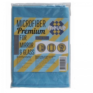 Салфетка хозяйственная Meule Premium (30x30см) для стекла, микрофибра, 1шт.