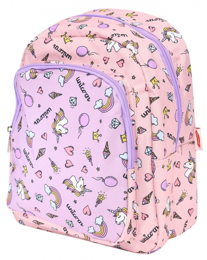 Рюкзак школьный Creativiki Единорог 15л, 30х24х12см, мягкий, молния, для девочек