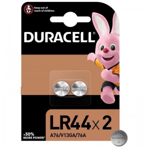 Батарейка Duracell LR44 (1.5 В) алкалиновая (блистер, 2шт.) (81488664)