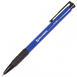 Ручка шариковая автоматическая Brauberg Explorer (0.35мм, синий цвет чернил) 1шт. (140581)